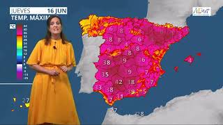 El tiempo de AEMET 15062022 [upl. by Eenalem878]