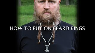 How to put on Beard Rings [upl. by Mcclenon]