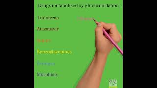 Drugs metabolized by glucuronidation neetpreparation neetpg pharmacy pharmacology [upl. by Carli]