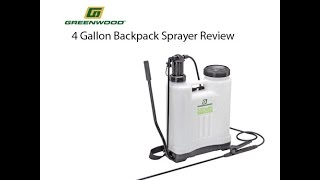 Harbor Freight Greenwood 4 Gallon Backpack Sprayer Review [upl. by Ana]