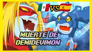 Muerte de Demidevimon  DIGIMON ADVENTURE  Español Latino vs España [upl. by Renferd]