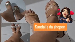 Experimentando sandália da shopee de 2500 [upl. by Kcire]