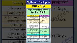 189  Earned Leave after Joining on Different Dates earnedleave [upl. by Minna]