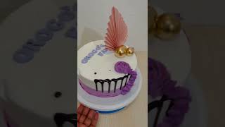 A beautifully decorated cake by our baking student cake cakedecorating [upl. by Bryn]