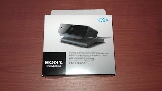 UNBOXING SONY CMUBR200 skype camera smart tv [upl. by Ekul]