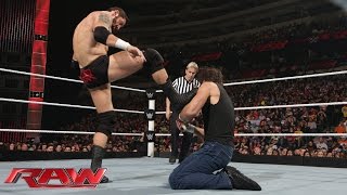 Dean Ambrose vs Bad News Barrett Raw January 19 2015 [upl. by Annwahs]