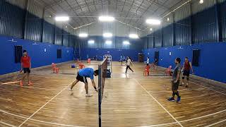 Adesh amp Lancy vs Ashith amp Royan  2611202404  BADMINTON  SAMAY  KARKALA [upl. by Aleuqahs269]