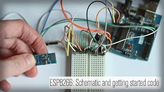 Arduino Wifi  ESP8266 Schematic and Getting Started Code [upl. by Nerine386]