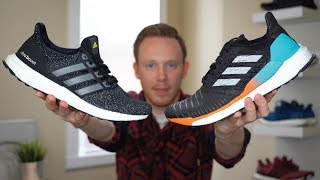 ADIDAS SOLARBOOST VS ULTRA BOOST COMPARISON [upl. by Ilyssa]