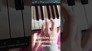 Ejercicios para independizar las manos en piano [upl. by Island]