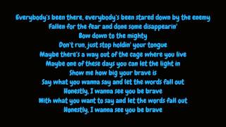 Sara Bareilles  Brave Lyrics HD [upl. by Tonye181]