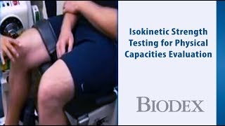 Biodex Dynamometer Isokinetic Strength Testing – CSX Corporation Physical Capacities Evaluation [upl. by Lucky]