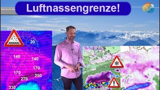 Was für eine Luftmassengrenze Weiter extreme Regen amp SchneeSummen Wettervorhersage 511032023 [upl. by Harms]