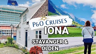 NORWEGIAN FJORDS ONBOARD IONA WITH PampO CRUISES INCLUDING A SHIP TOUR [upl. by Dugald]