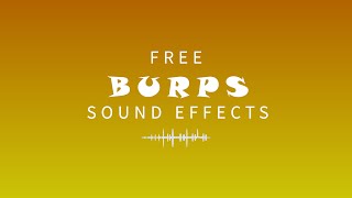 FREE Burp Sound Effects [upl. by Wanyen]