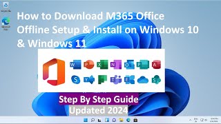 How to Download M365 Office Offline Setup amp Install on Windows 10 amp Windows 11  Step By Step Guide [upl. by Yelyab]