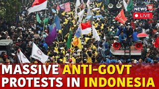 Protests In Indonesias Java LIVE  Election Law Changes News  Anti Government Protests  N18G [upl. by Seumas]