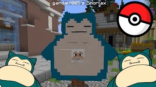 I CAUGHT A SNORLAX Pokefind Minecraft [upl. by Orelee430]