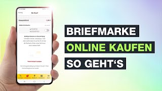 Mobile Briefmarke mit Code erstellen So gehts  Briefmarke Online kaufen per App  Testventure [upl. by Ientirb9]