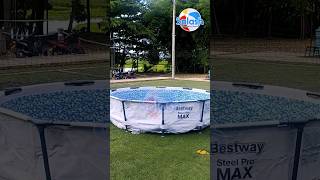 Piscina estructural Bestway Steel Pro Max 305 x 76 cm swimming piscinas bikini pool summer [upl. by Erline]