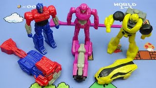 2024 TRANSFORMERS ONE set of 6 BURGER KING MOVIE COLLECTIBLES VIDEO REVIEW [upl. by Kentigerma992]