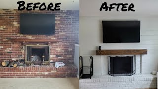 Easy Fireplace Remodel [upl. by Kcirddet710]