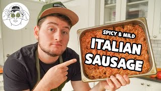 THE BEST Italian Sausage Recipe  From Scratch [upl. by Eladnek]