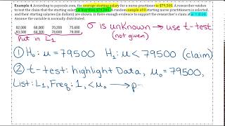 Statistical Methods STA 2023  Section 83  The Pvalue Method for a ttest [upl. by Esiahc663]