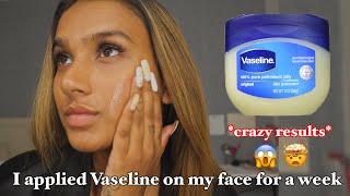 I Applied Vaseline On My Face For 7 Days crazy results 😱🤯 [upl. by Annert]