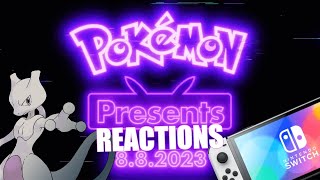 August 2023 Pokémon Presents Reactions  Teal Mask amp Indigo Disk DLC Scarlet amp Violet and NSO [upl. by Ifar]