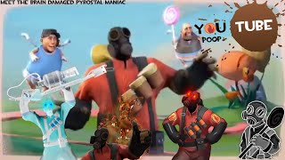 MEET THE PYROSTAL MANIAC YTP Feat timcup and mugman ytp tf2 meme [upl. by Nekal]