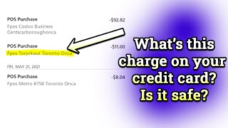 Torprkaut Toronto ONCA credit card charge  is it legit transaction or you should be concerned [upl. by Mears195]