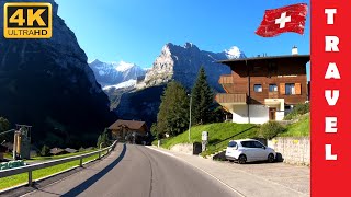 Driving in Switzerland 6 From Grindelwald to Lauterbrunnen  4K 60fps [upl. by Kcirddor920]