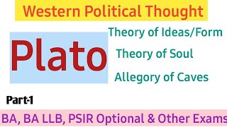 Platos Political Philosophy  Theory of IdeaForm  Theory of Soul  Allegory of Cave  Deepika [upl. by Watanabe10]