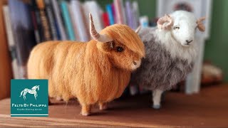 WORKSHOPS have arrived  Needle felt your very own Herdwick or Highland cow with me [upl. by Fasano]