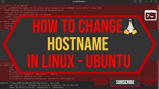 How to Change Hostname in Linux [upl. by Urina654]