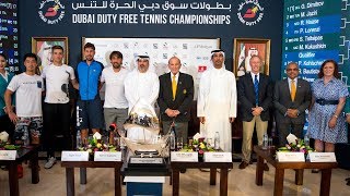 2018 Dubai Tennis  ATP Mens Singles Draw Ceremony [upl. by Faustena]