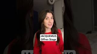 JACQUEMUS  Offres Stage [upl. by Bayer]