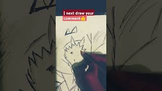 minato Vs obito drawing trending  270MSR gaming 7 [upl. by Aisatana]