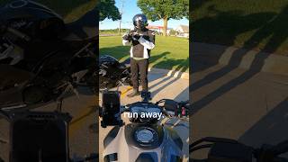 No backpacks allowed ❌ motovlog bikelife [upl. by Nyrrek473]