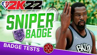 Best Shooting Badges in NBA 2K22 Sniper Badge Green Window Breakdown [upl. by Selassie]