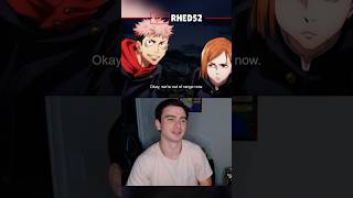 YUJI TOOK OFF🏃‍♂️💨 jujutsukaisen jjk anime reaction react shorts gojo react [upl. by Odnanreh579]