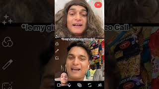 udhar couple on video call the most vairal comady 🤣 comedy funny emotional ytshorts comadyfun 🤣 [upl. by Sucitivel]