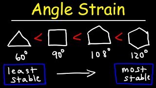 Stability of Cycloalkanes  Angle Strain [upl. by Ahsinyar122]