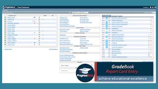 ProgressBook GradeBook Report Card Entry [upl. by Leihcim]