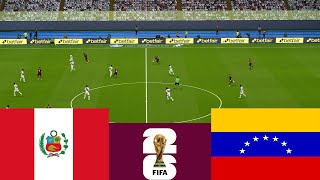 Perú 1 vs 1 Venezuela Eliminatorias 2026  Simulación de videojuegos PES 2021 [upl. by Formenti]