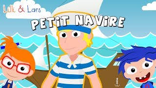 petit navire comptine paroles  chanson pour enfance en francais avec parole [upl. by Ihpen]