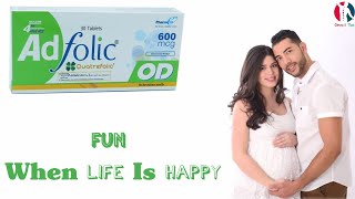 adfolic od 600 mcg uses in urdu  quatrefolic tablet uses  folic acid tablet uses  pregnancy [upl. by Nelle]