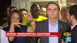 Brazils newly elected president Jair Bolsonaro victory speech [upl. by Hsatan776]