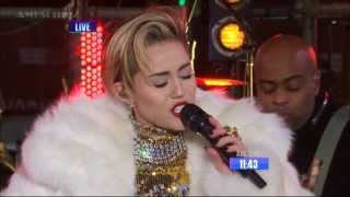 Miley Cyrus  Get It Right amp Wrecking Ball Live at New Years Rockin Eve 2014 [upl. by Haym]